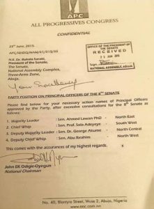 APC Senate Letter