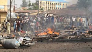 Aftermath of Boko Haram attack in Dadin Kowa Town, Gombe