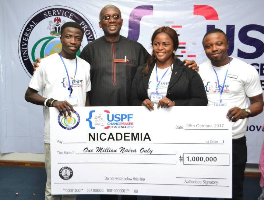 Team Nicademia with Dr. Ernest Ndukwe, a former Executive Vice Chairman of the Nigerian Communication Commission (NCC)