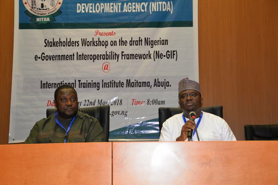 L-R. Jide Awe of NCS and anaother speaker at the workshop