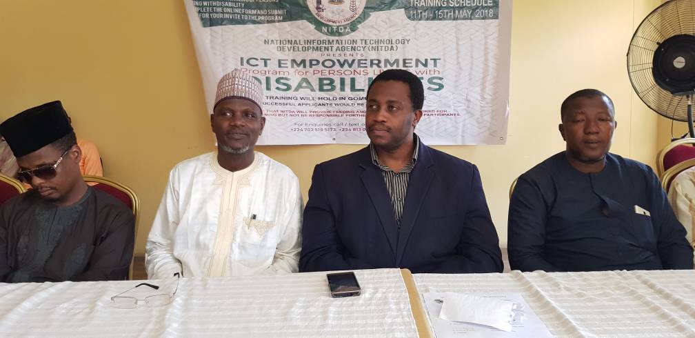 NITDA Team a the the Gombe annual ICT training for PLWDs