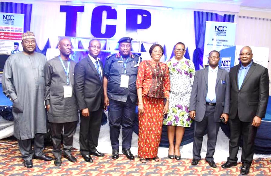NCC officials and other stakeholders at the Telecoms Consumer Parliament in Lagos. 