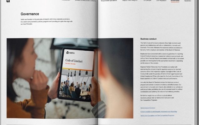 Vertiv issues 2023 Responsible Business Report