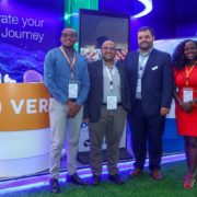 The Vertiv team on their Connected Africa Summit 2024 stand