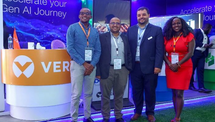 The Vertiv team on their Connected Africa Summit 2024 stand